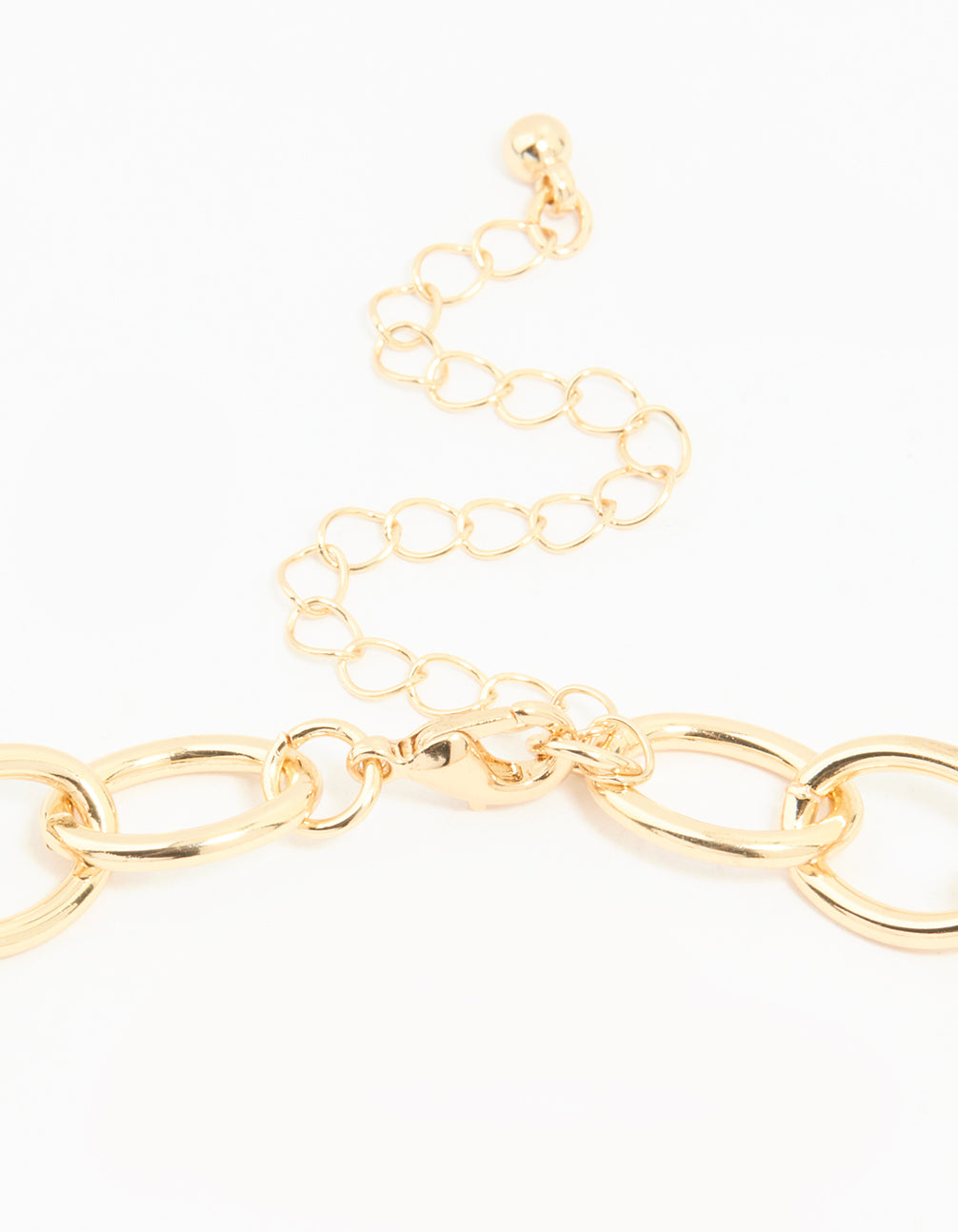 Gold Mixed Stone Circle Necklace