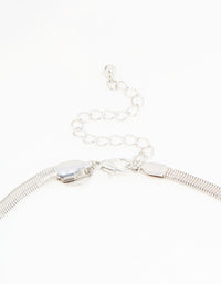 Silver Mega Heart Chain Necklace - link has visual effect only