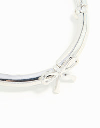 Silver Bow Stretch Bracelet - link has visual effect only