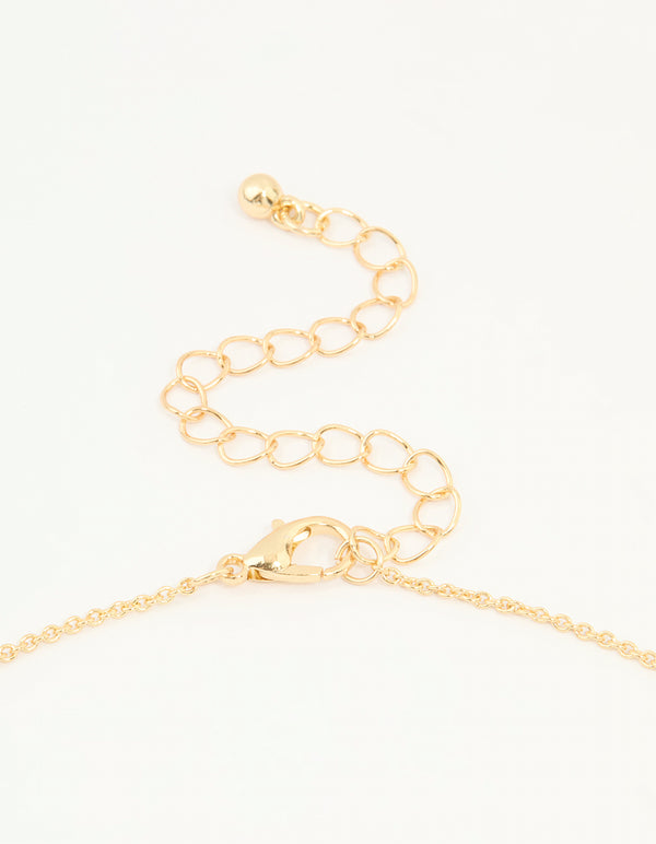 Mixed Metal Cross Heart & Mary Y-Necklace