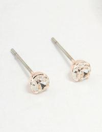 Rose Gold Diamante Cupchain Drop Earrings - link has visual effect only