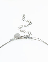 Gunmetal Blue Circle Layered Necklace - link has visual effect only