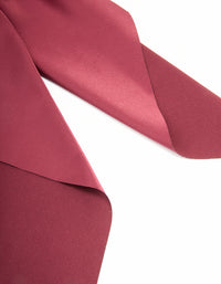 Burgundy Bow Drop Bow Hair Clip - link has visual effect only