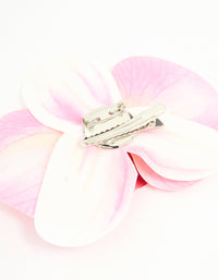 Pink Fabric Orchid Flower Clip - link has visual effect only