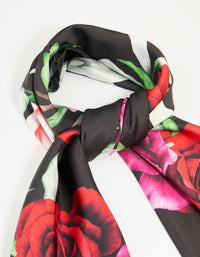 Bold Rose Fabric Scarf - link has visual effect only