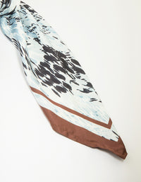 Abstract Animal Print Fabric Scarf - link has visual effect only