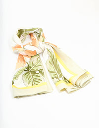 Fabric Large Floral Outline Scarf - link has visual effect only