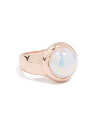 Rose Gold Pearl Statement Ring - link has visual effect only