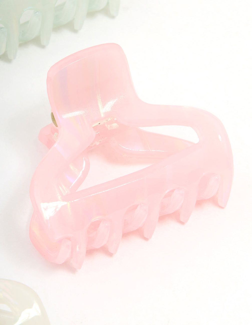 Multicoloured Small Shaped Claw Clips 4-Pack
