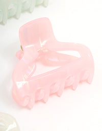 Multicoloured Small Shaped Claw Clips 4-Pack - link has visual effect only
