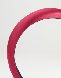 Maroon Satin Fabric Padded Headband - link has visual effect only