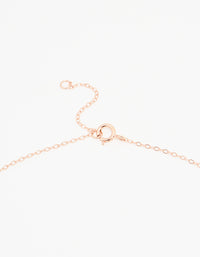 Rose Gold Plated Sterling Silver Bow Necklace - link has visual effect only