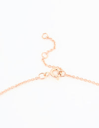Rose Gold Plated Sterling Silver Cubic Zirconia Mini Butterfly Necklace - link has visual effect only