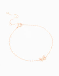 Rose Gold Plated Sterling Silver Butterfly Bracelet - link has visual effect only