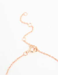 Rose Gold Plated Sterling Silver Bow Trio Bracelet - link has visual effect only