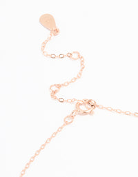 Rose Gold Plated Sterling Silver Cubic Zirconia Flower Bracelet - link has visual effect only