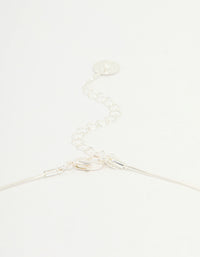 Silver Ball Zipper Lariat Necklace - link has visual effect only