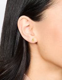 Gold Plated Sterling Silver Ladybug Stud Earrings - link has visual effect only