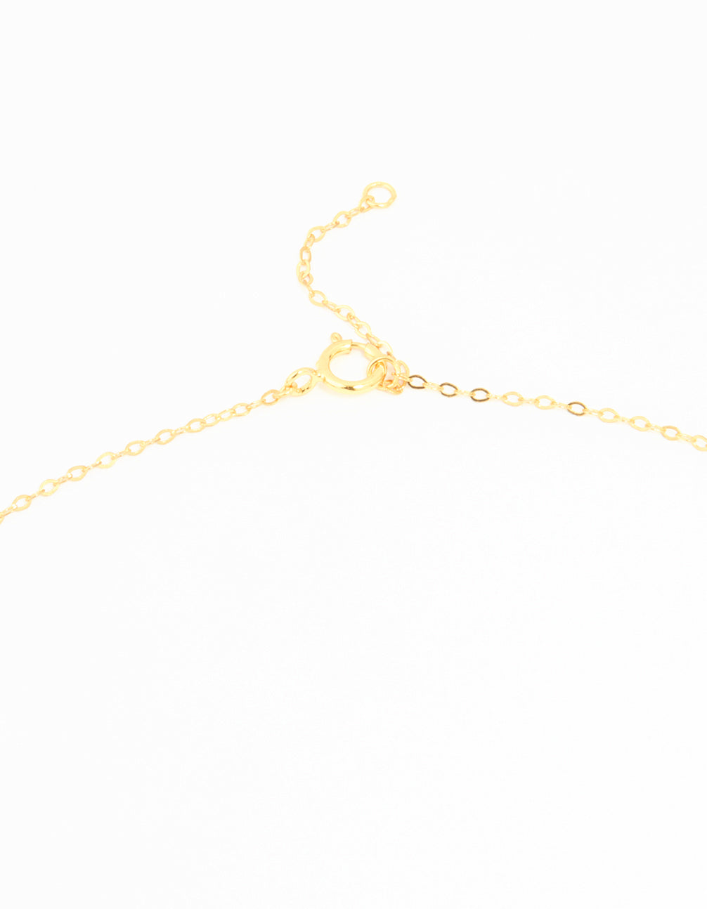 Gold Plated Sterling Silver Cubic Zirconia Horseshoe Necklace