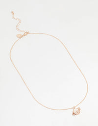 Rose Gold Genuine Shell Planet Pendant Necklace - link has visual effect only