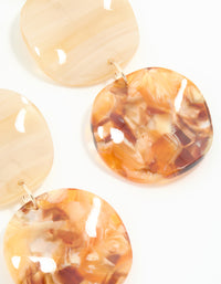 Gold Neutral Circle Drop Earrings - link has visual effect only