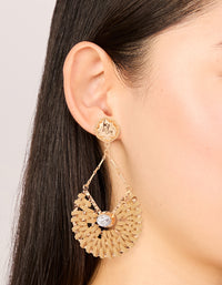 Gold Swing Drop Earrings - link has visual effect only