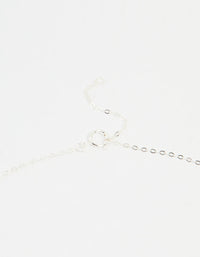 Sterling Silver Cubic Zirconia Drop Necklace - link has visual effect only