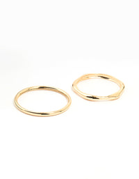 Gold Organic Bangles 2-Pack - link has visual effect only