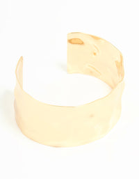 Gold Hammered Classic Wrist Cuff - link has visual effect only