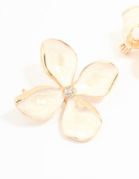 Gold Bow & Flower Brooches 2-Pack - link has visual effect only
