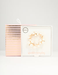 Gold Pearl Wreath Brooch - link has visual effect only