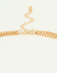 Gold Pearl Diamante Drop Statement Necklace - link has visual effect only