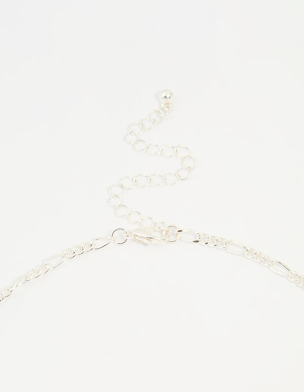 Silver Diamante Collar Statement Necklace