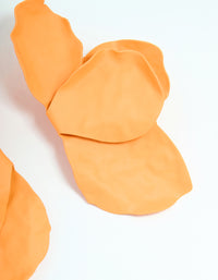 Orange Coated Flower Petal Drop Earrings - link has visual effect only