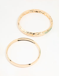 Gold & Blue Bangles 3-Pack - link has visual effect only