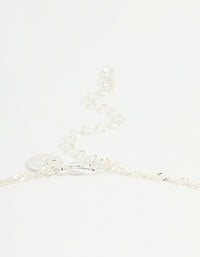 Silver Plated Letter A Heart Locket Necklace - link has visual effect only