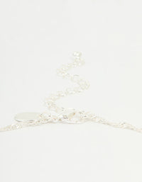 Silver Plated Letter S Heart Locket Necklace - link has visual effect only