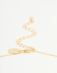Gold Plated Cubic Zirconia Taurus Circle Necklace - link has visual effect only