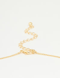 Gold Plated Genuine Shell Letter J Flower Petal Necklace - link has visual effect only