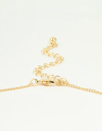 Gold Plated Genuine Shell Letter M Flower Petal Necklace - link has visual effect only