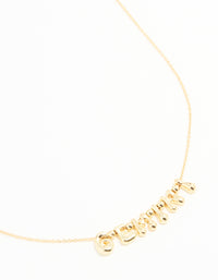 Gold Plated Bubble Gemini Necklace - link has visual effect only