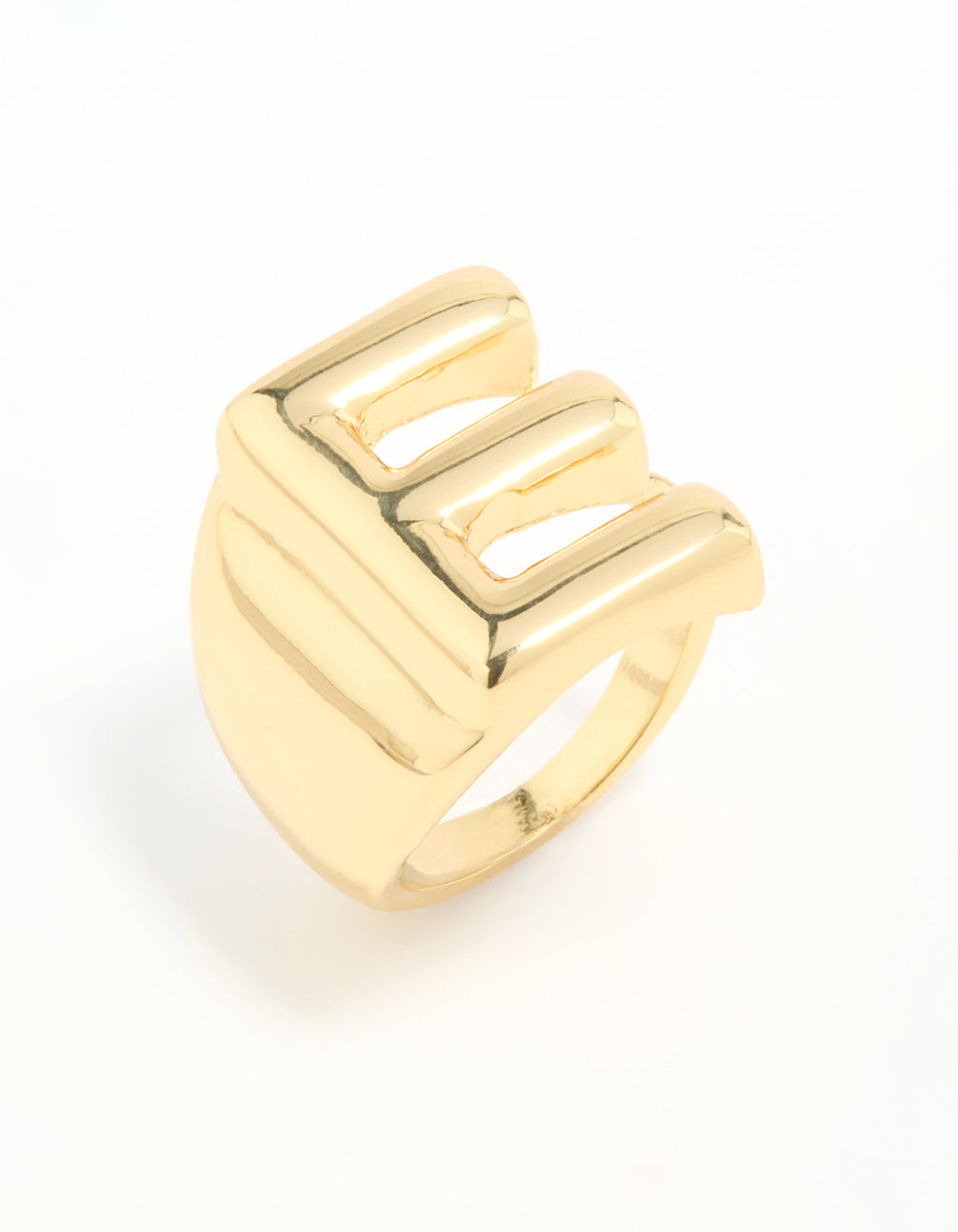 Gold Plated Bubble E Ring