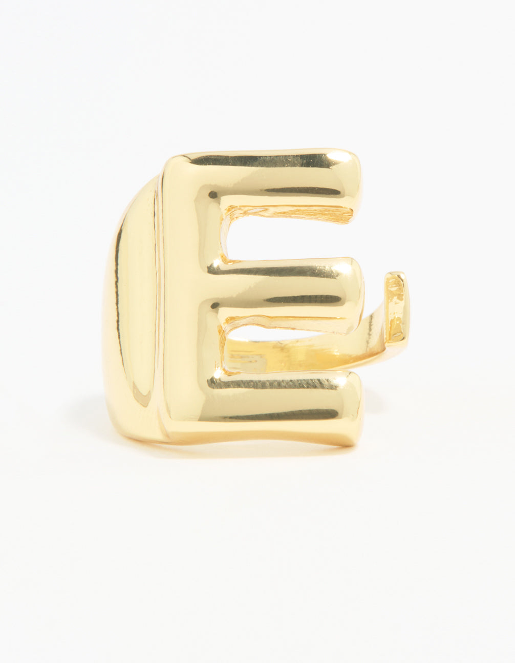 Gold Plated Bubble E Ring