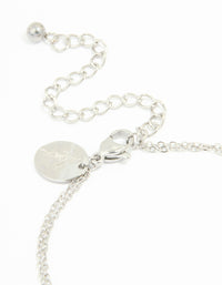 Waterproof Stainless Steel Steel Hollow Flower Layered Bracelet - link has visual effect only