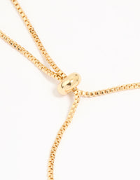 Gold Plated Cubic Zirconia Triple Flower Toggle Bracelet - link has visual effect only
