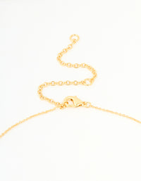 Gold Plated Brass Mini Bubble Letter J Necklace - link has visual effect only