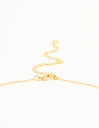 Gold Plated Brass Mini Bubble Letter L Pendant Necklace - link has visual effect only