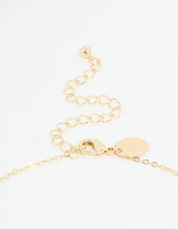 Gold Plated Brass Cubic Zirconia Rondell Necklace - link has visual effect only