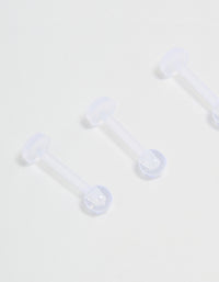 Clear Flat Back Earrings 4-Pack - link has visual effect only