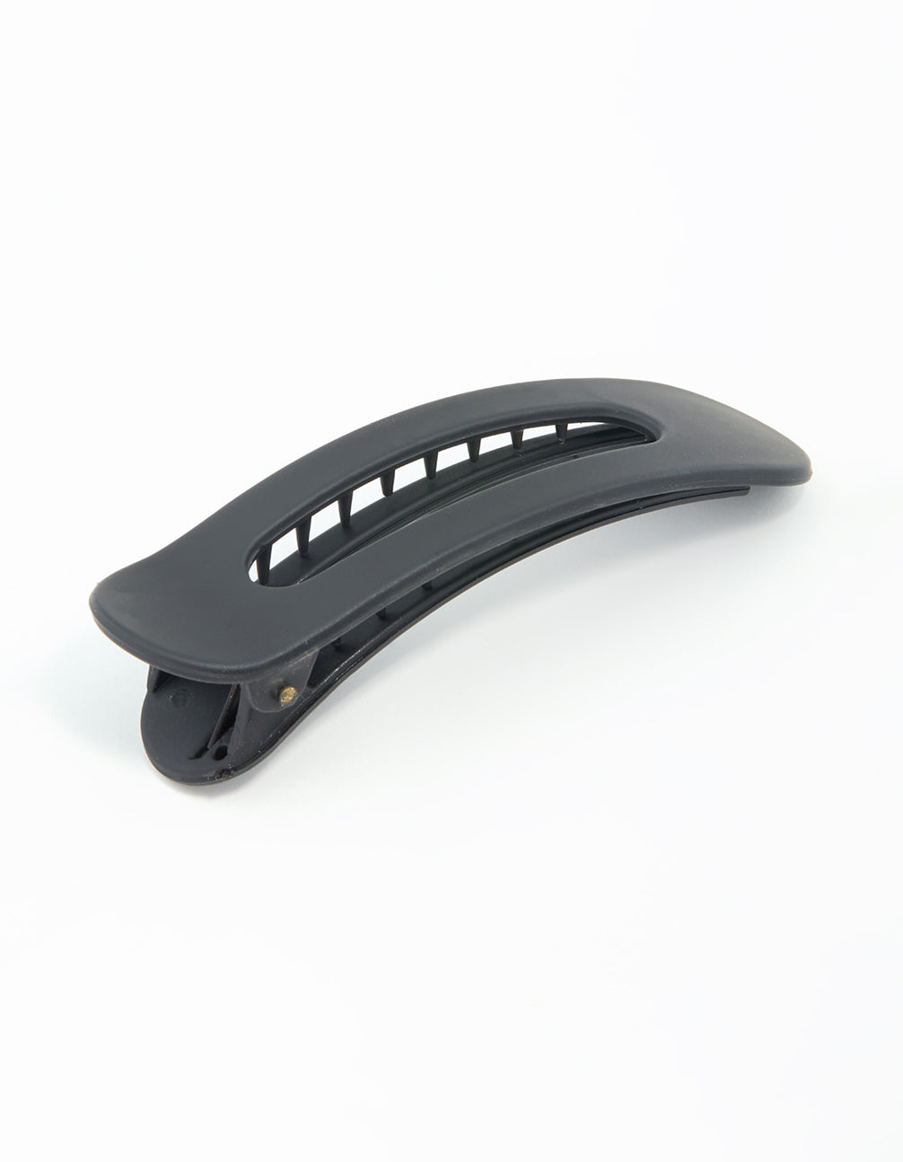 Black Oval Hair Slide Clip